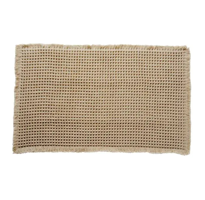 Home Fashion Waffle Bathroom Door Absorbent Carpet