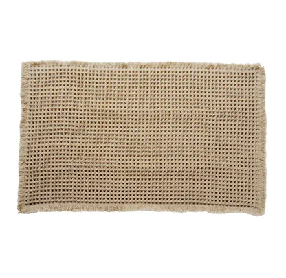 Home Fashion Waffle Bathroom Door Absorbent Carpet